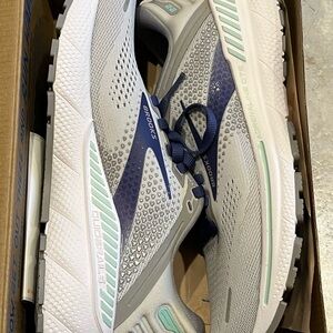 Brooks Adrenaline 22 Women's Sneakers - Grey, Blue, and Mint 8.5
